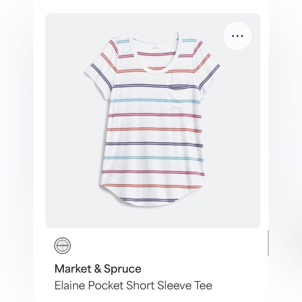 Stitch Fix Market & Spruce Elaine Multicolor Striped pocket tee Top
